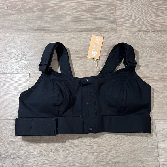 Brobe Black Surgery Recovery Bra Adjustable Straps XL - Picture 1 of 5
